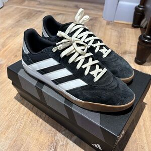 Adidas Copa Premiere (Samba Style) Men's Black and White Suede Sneakers